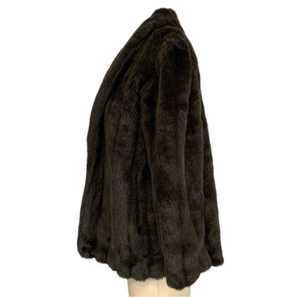 Vintage Orleon De Paris Faux Fur Coat Size Small - Picture 3 of 11